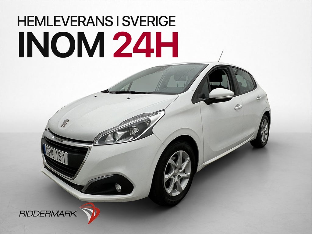Peugeot 208 1.2 PureTech 82hk Bluetooth Farthållare