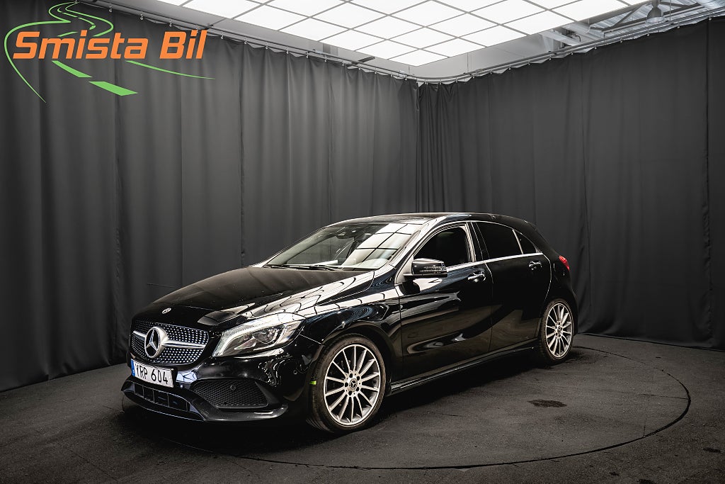 Mercedes-Benz A 200 AMG PANO BRÄNSLEVÄRMARE H/K KAMERA ELSTOL CARPLAY
