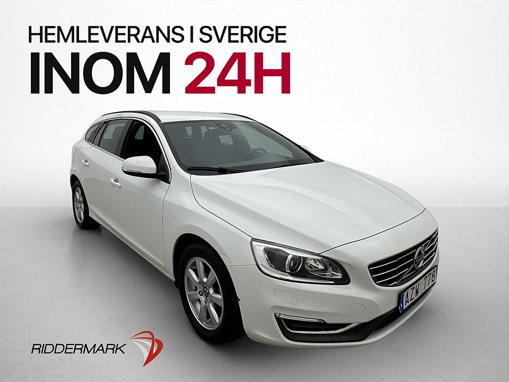 Volvo V60 D4 AWD 181hk 1 Brukare Värmare Sensorer Rattvärme