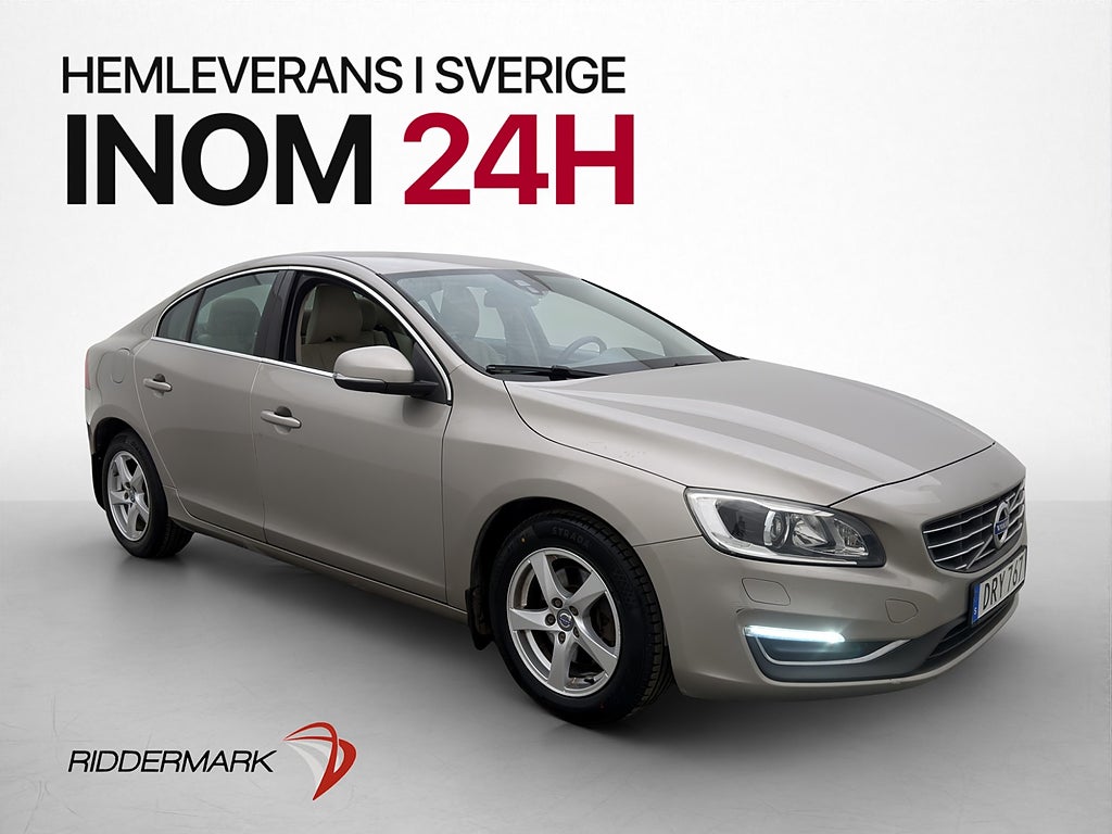 Volvo S60 D4 181hk Momentum Värmare Skinn Rattvärme