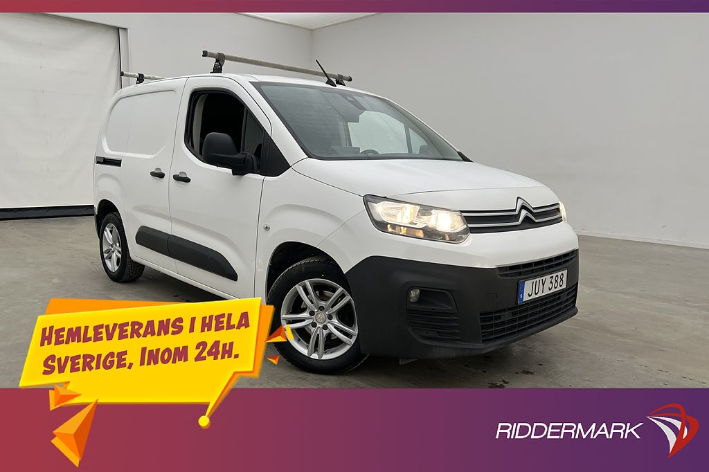 Citroën berlingo 1.5HDi Värmare Dragkrok Kamera CARPLAY Moms