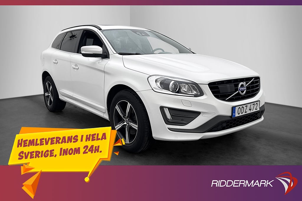 Volvo XC60 D4 190hk AWD R-Design Pano Värmare Kamera BLIS