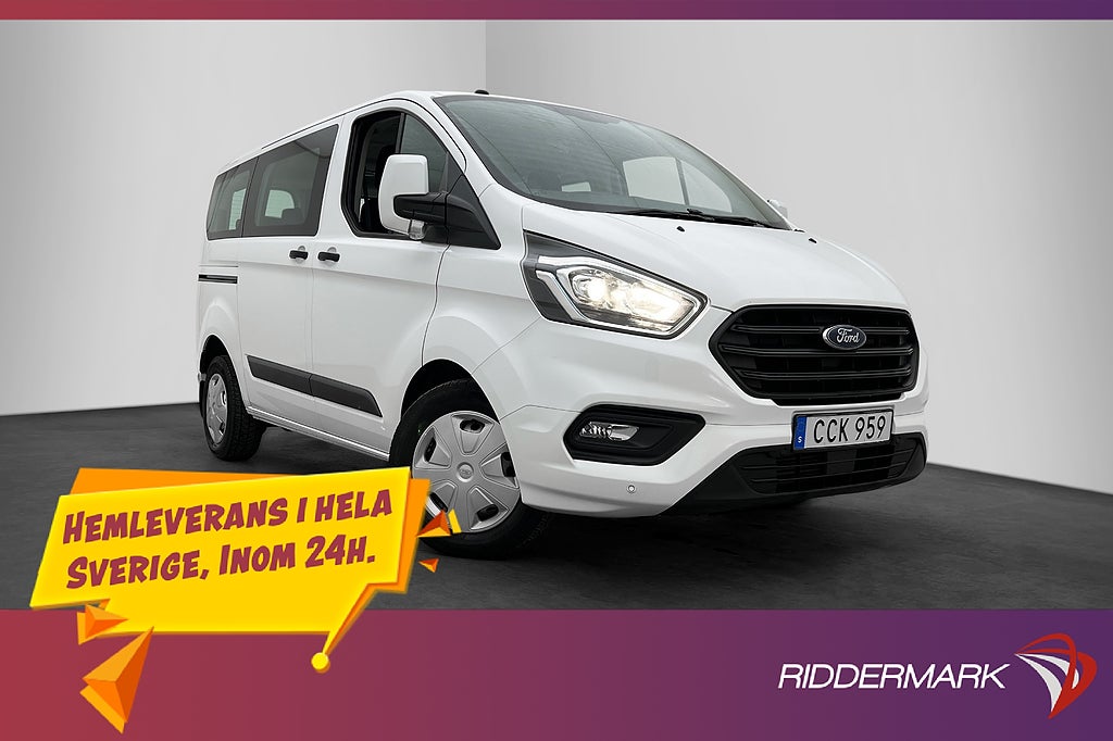 Ford Transit Custom Kombi 130hk Värmare PDC 9-Sits Moms