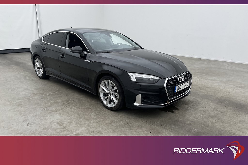 Audi A5 Sportback 45 TFSI Q 265hk Proline B&O M 4,95% Ränta