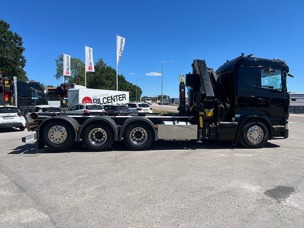 Scania R490 8x4*4 Tridem Kranväxlare, Palfinger 27002 Kran