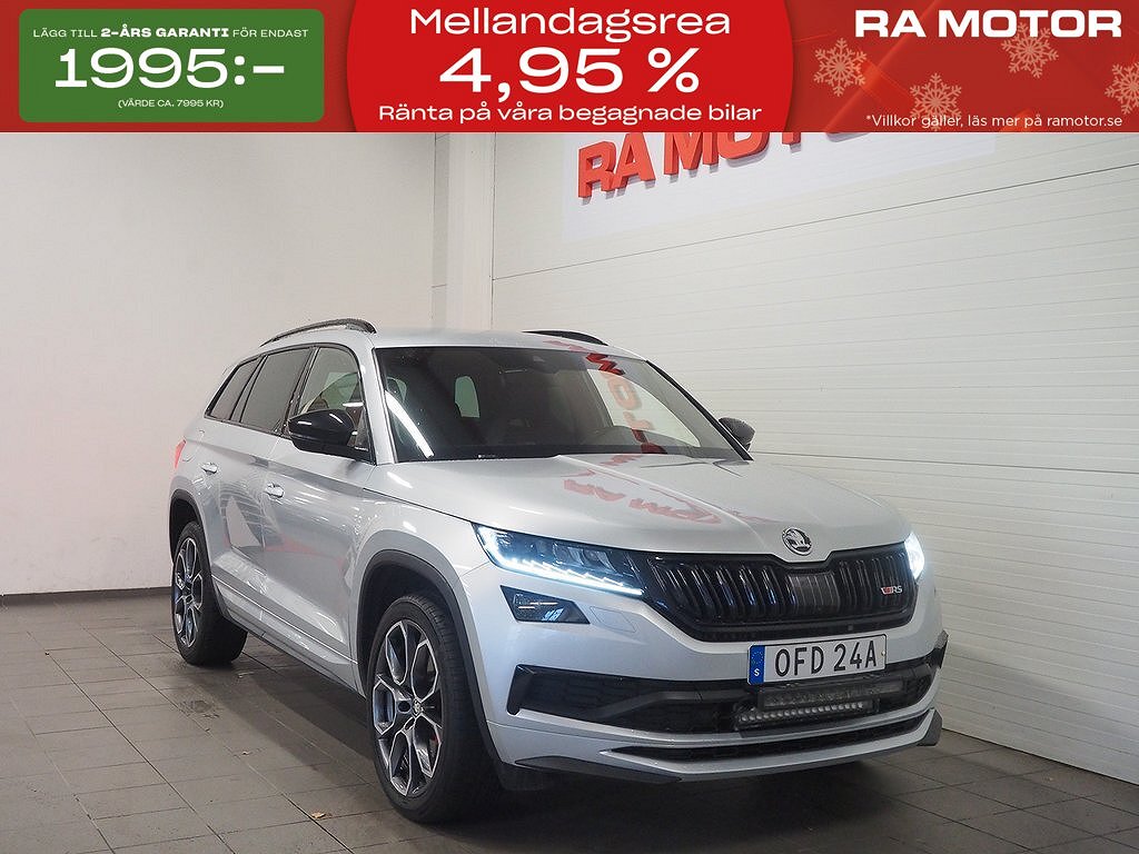 Skoda Kodiaq RS 2.0 TDI 240hk 4x4 | Drag | D-Värm | Cockpit