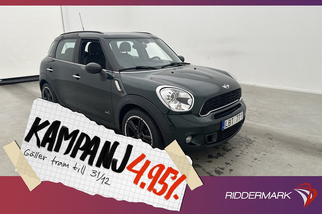 MINI Countryman S ALL4 184hk Chili Skinn H/K N 4,95% Ränta