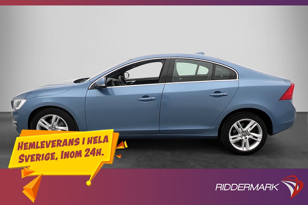 Volvo S60 D4 181hk Summum Värmare Skinn Dragkrok Elstol BLIS