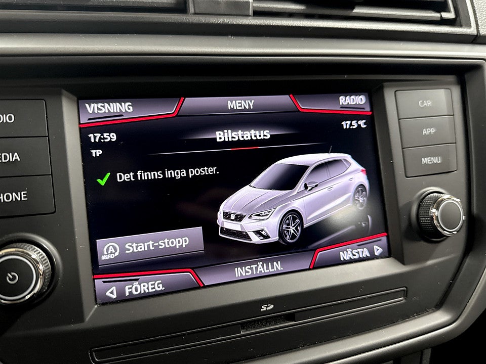 Bild på Seat Ibiza Style 1.0 MPI 80hk FARTHÅLLARE