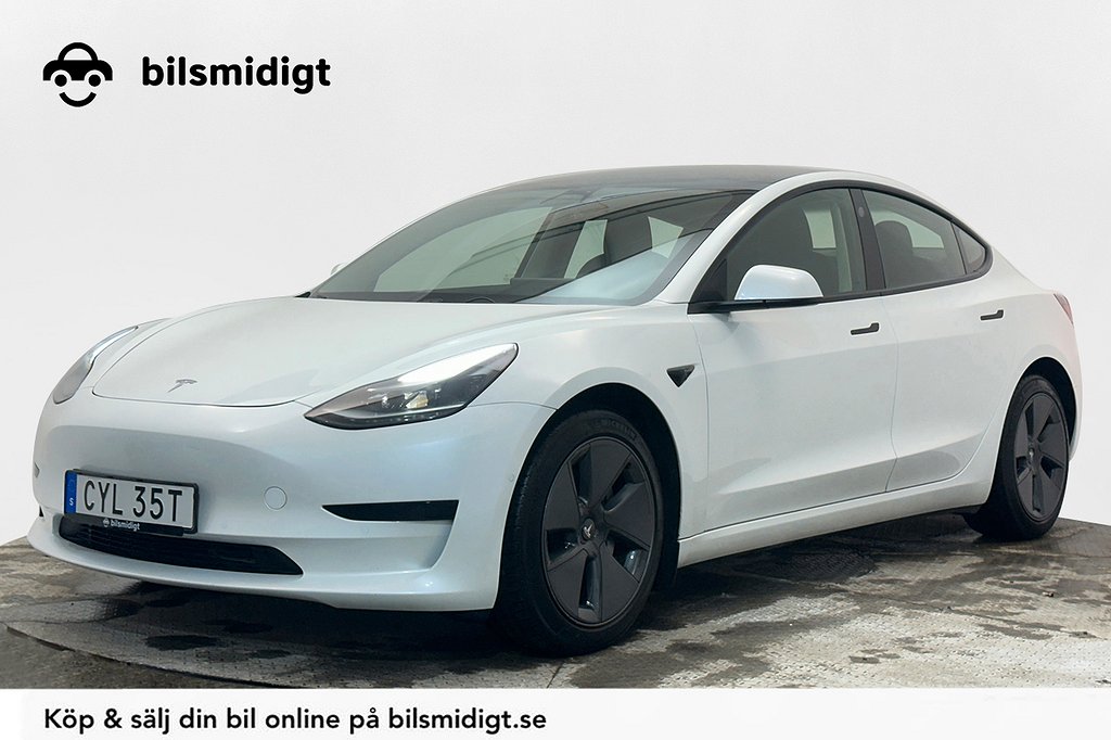 Tesla Model 3 Standard Range Plus Läder Pano Kam Moms 325hk