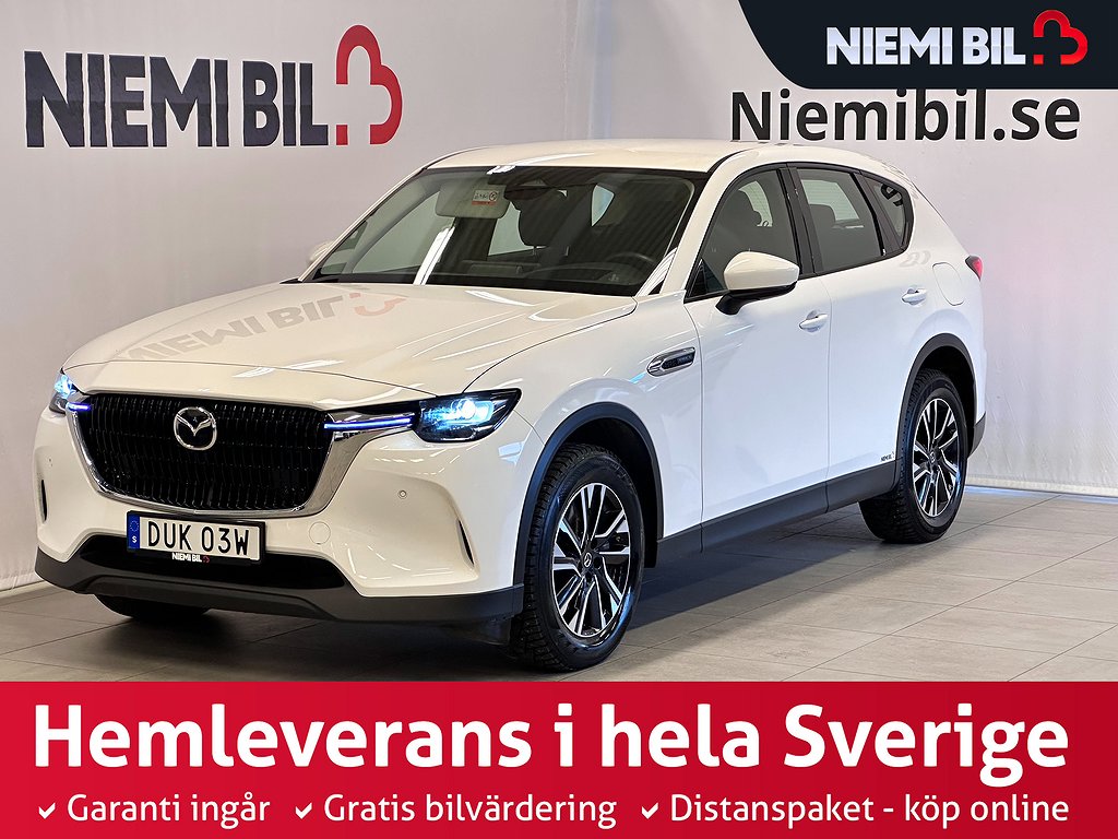 Mazda CX-60 PHEV AWD 327hk Kamera/Nav/Rattvärm/HuD/SoV-däck