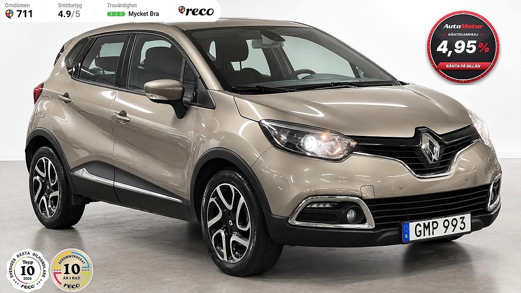 Renault Captur 1.2 TCe  24 Månaders garanti Automat 120hk Navi/Fullservad