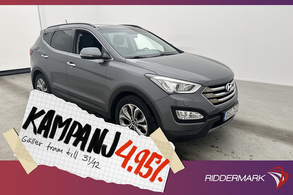 Hyundai Santa Fe 4WD 197hk Premium Pano Kamera 4,95% Ränta