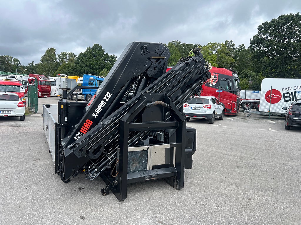 Övriga Kranflak Hiab 232-E5 kran & Schaktlucka