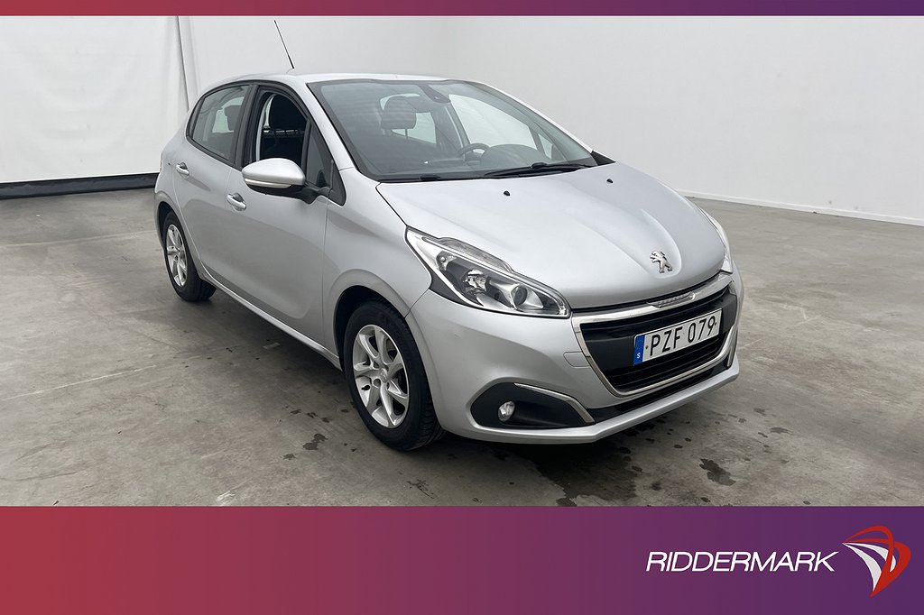 Peugeot 208 1.2 VTi 82hk Farthållare Låg-skatt 0,45l/Mil