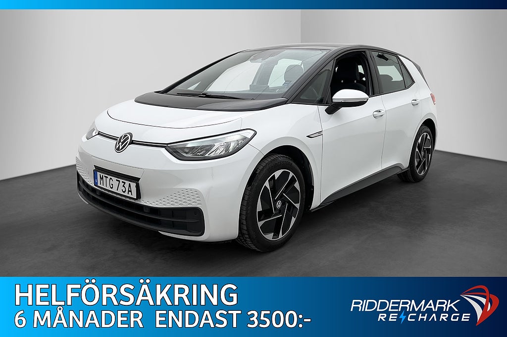 Volkswagen ID.3 Pro Performance Värmare Navi CarPlay MOMS