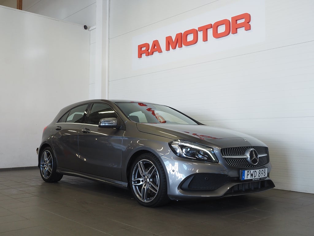Mercedes-Benz A 180 d 7G-DCT AMG Line Kamera Pano Navi Låga mil 2018