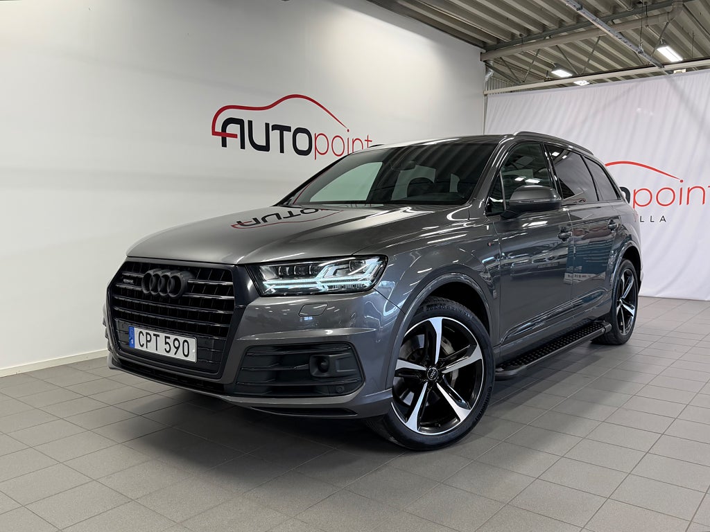 Audi Q7 3.0 TDI V6 272hk S line|Matrix|7-sits|Cockpit|Värmare