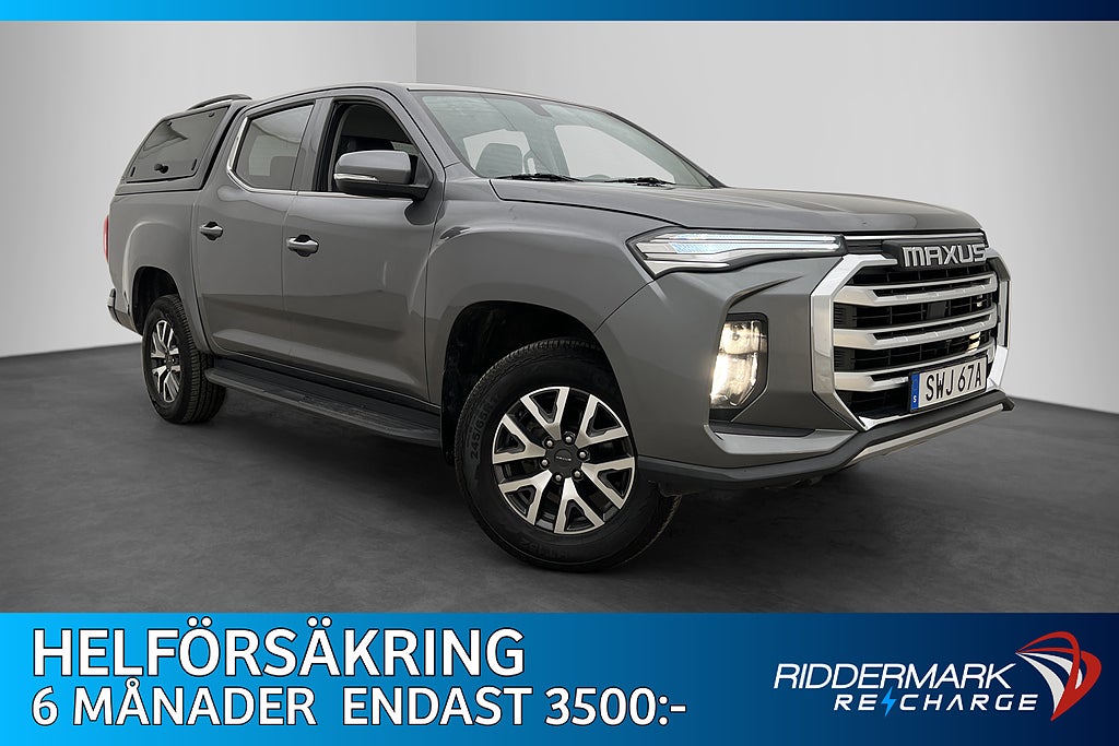 Maxus T90 EV 88.5 kWh 180hk B-Kam Skinn CARPLAY Kåpa MOMS