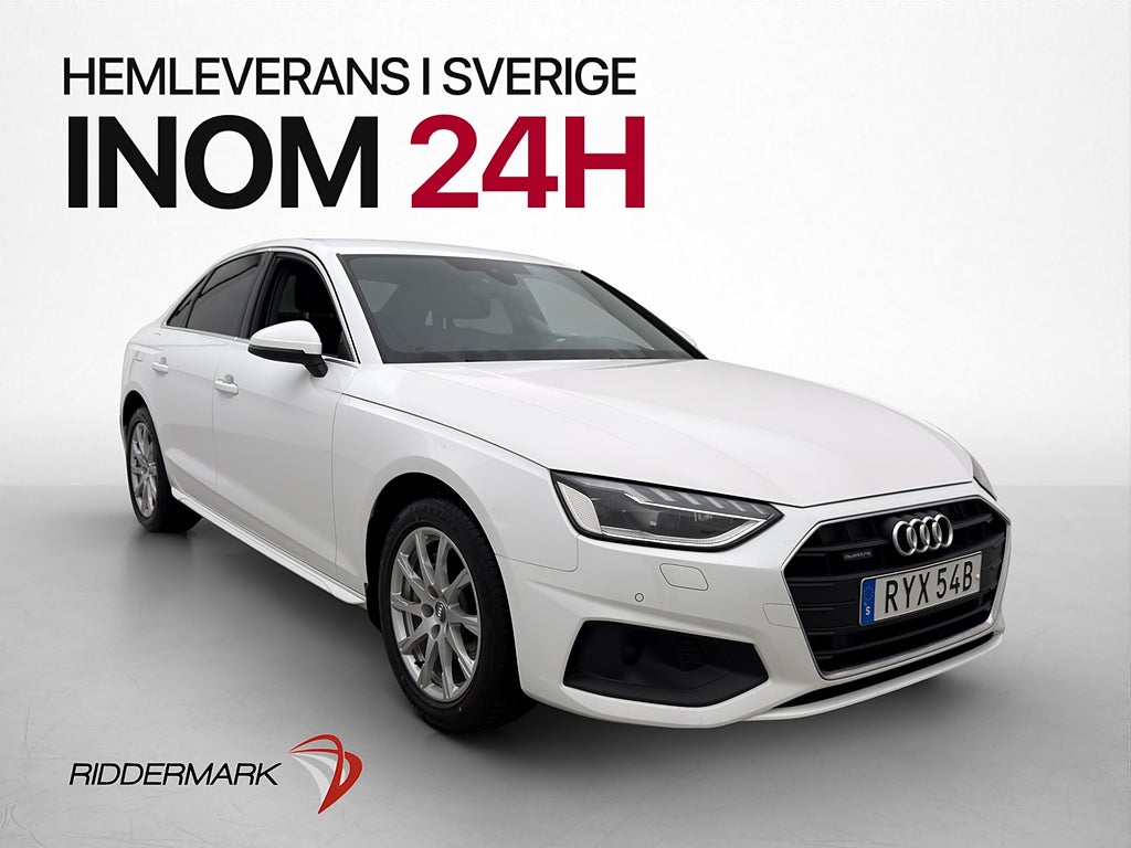Audi A4 Sedan 40 TDI Q Proline Matrix Värm Kamera Navi Drag