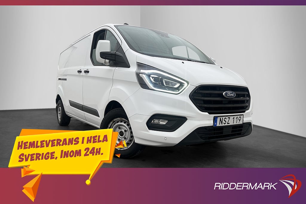 Ford transit-custom L2 130hk Värmare Dragkrok B-Kamera Moms