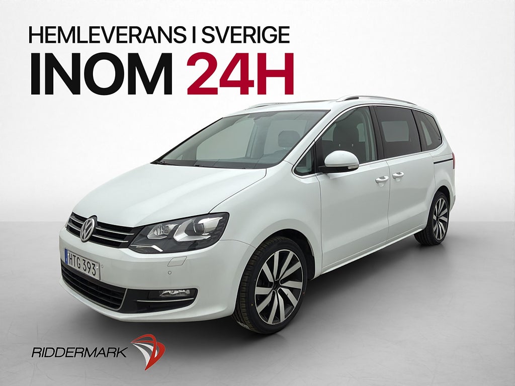 Volkswagen Sharan 2.0 4M 184hk Pano 6-Sits Kamera Skinn Drag