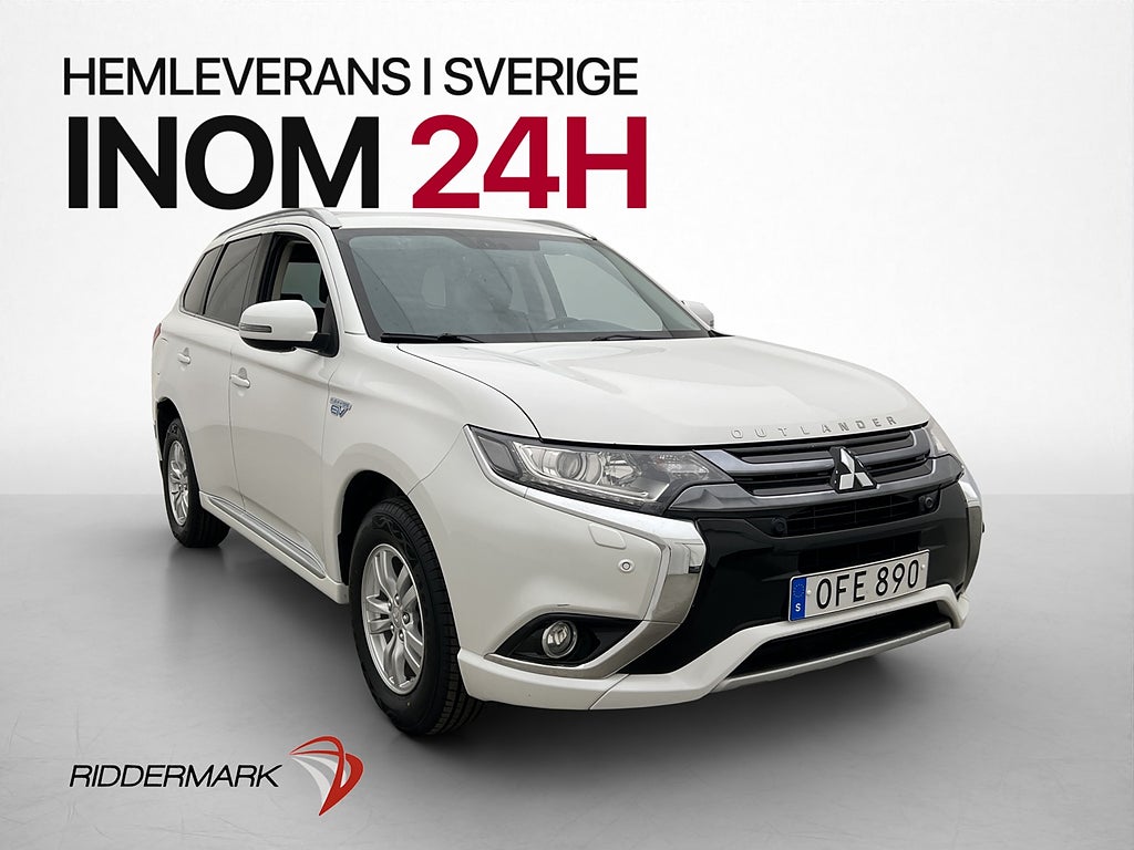 Mitsubishi Outlander PHEV 203hk 4WD City Kamera Värmare Drag
