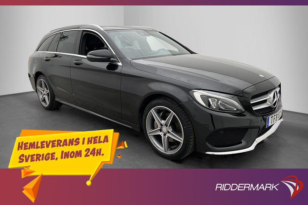 Mercedes-Benz C 220 d 4MATIC AMG Skinn Pano Drag Navi