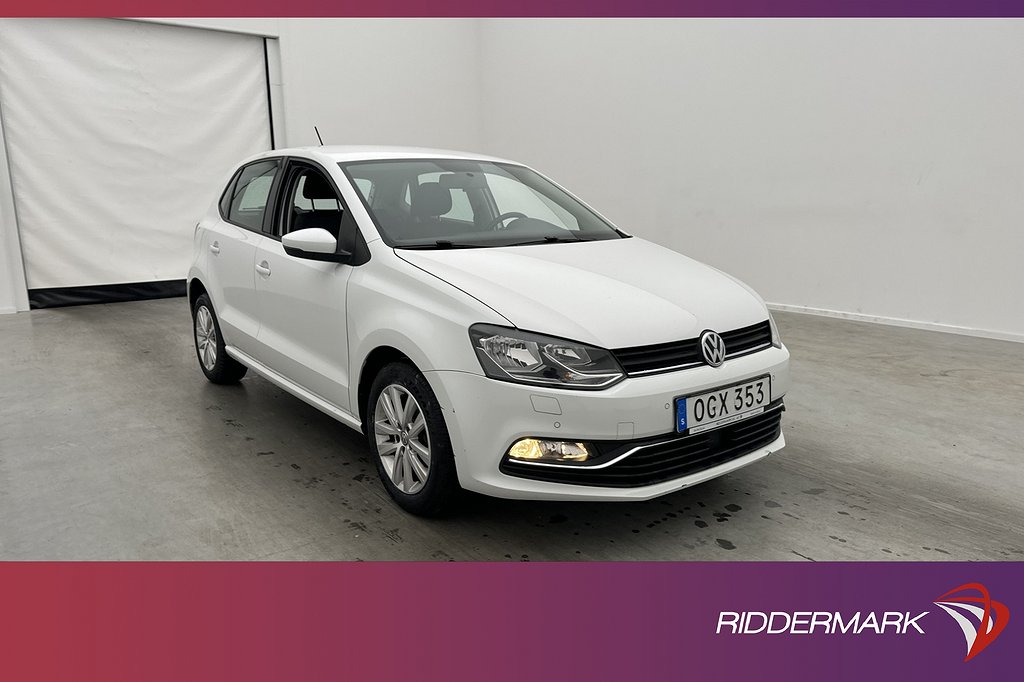 Volkswagen Polo 1.2 TSI 90hk Sensorer Farthållare Bluetooth