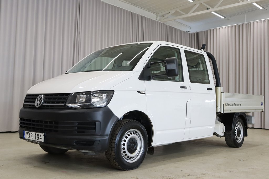 Volkswagen Transporter TDI Dubbelhytt Flak Drag Värmare