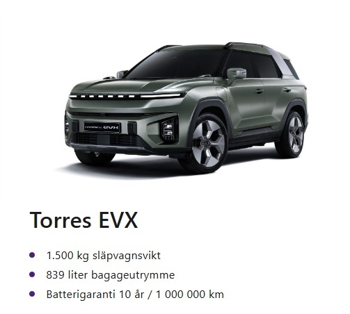 KGM Torres EVX Luxury Edition Demobil 2024, kuva 4/27