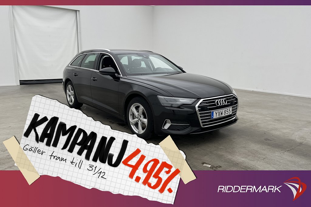 Audi A6 40 TDI 204hk Quattro D-Värmare Navi 4,95% Ränta