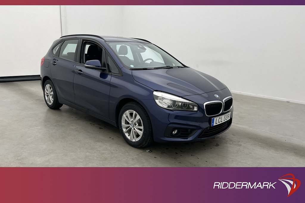 BMW 218 d Active Tourer 150hk Advantage Kamera Sensorer Drag