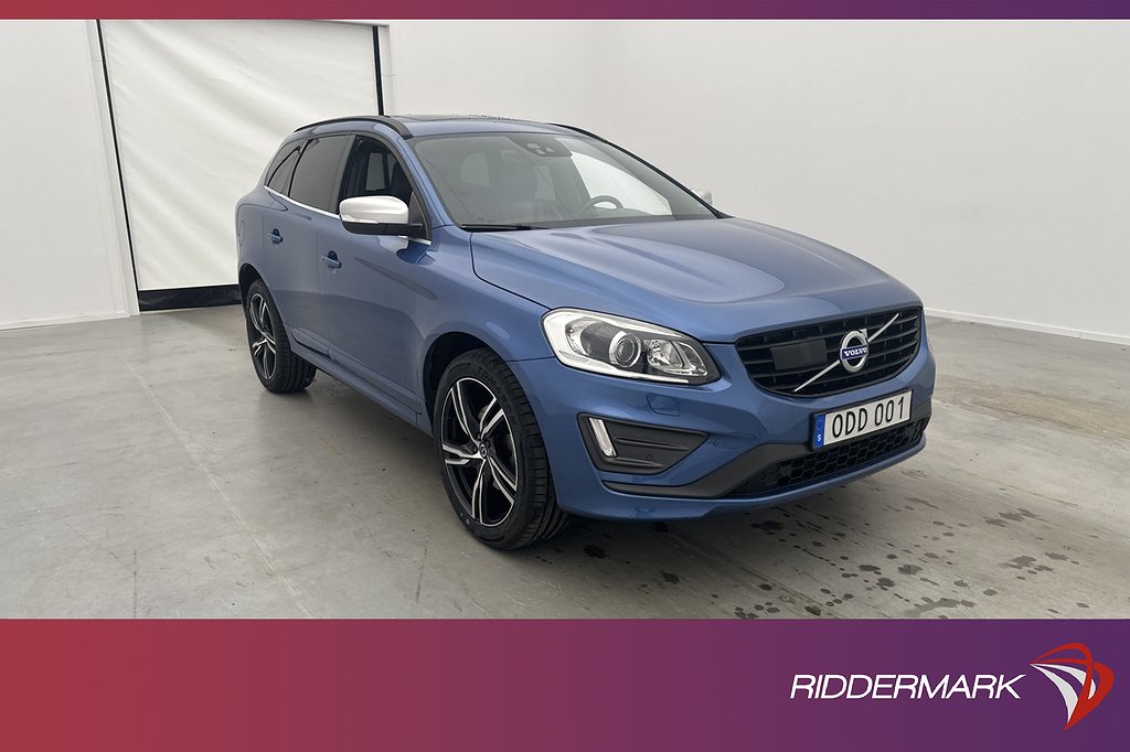 Volvo XC60 D4 AWD R-Design VOC Pano Värm Kamera Skinn Drag