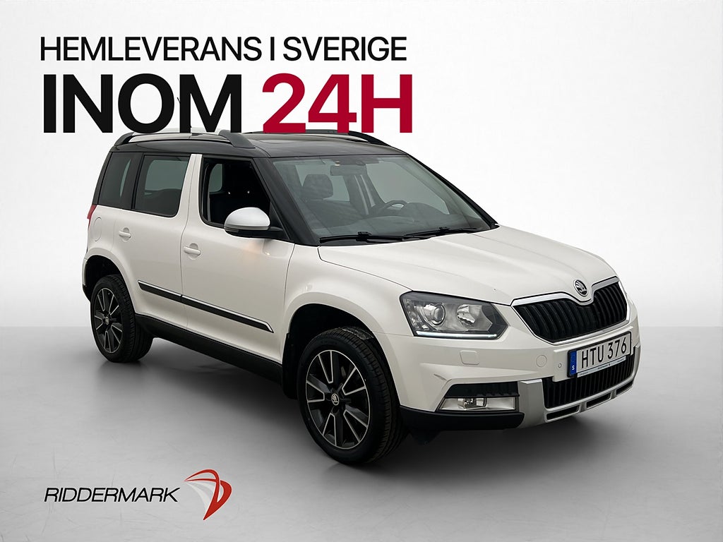 Skoda Yeti 2.0 TDI 4x4 Style Drag D-Värm Pano Kamera