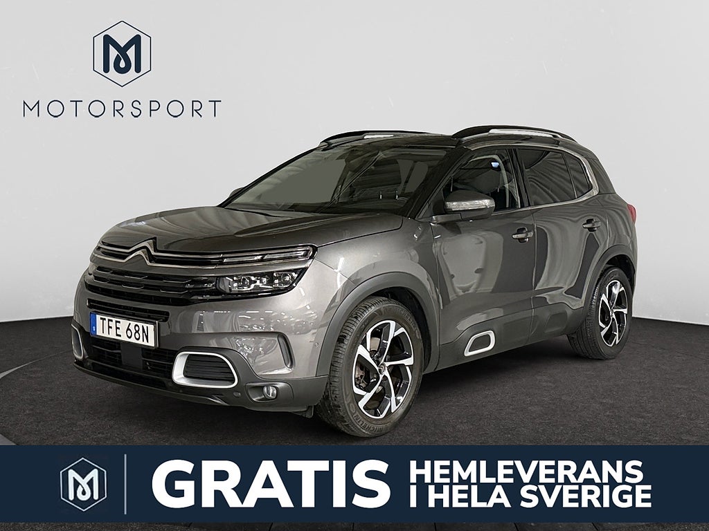 Citroen C5 Aircross 1.6 PT 180hk Aut Dragkrok Panorama Navigation El-stol