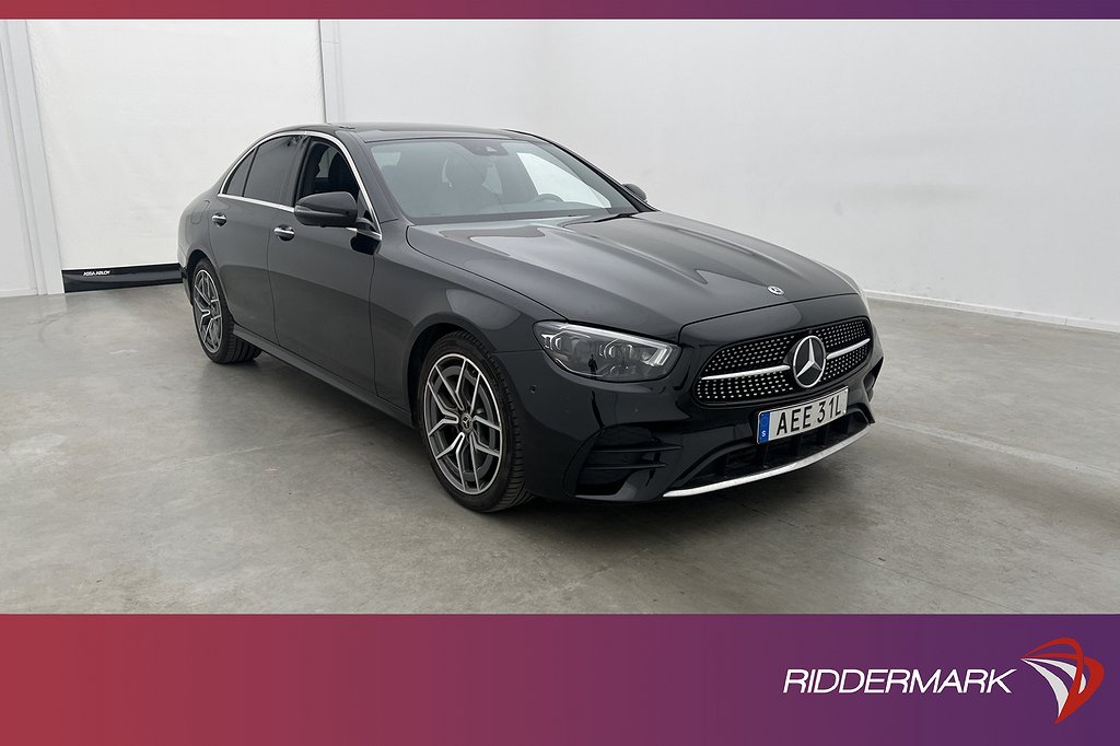 Mercedes-Benz E 220 d 4M AMG Plus P-Värm Pano Burm Wide 360°