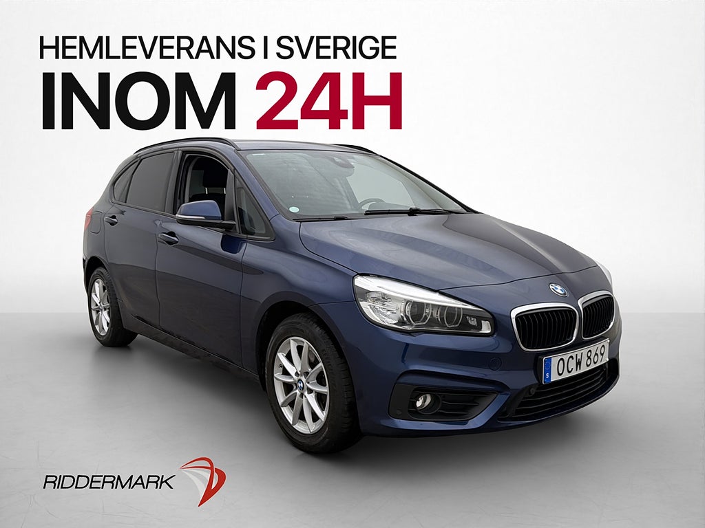 BMW 218i Active Tourer Advantage Kamera Navi Rattvärme Drag
