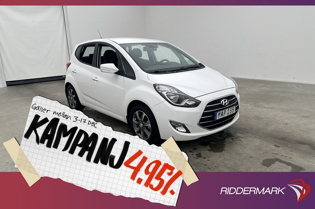 Hyundai ix20 1.6 125hk Comfort Kame 4,95% Ränta