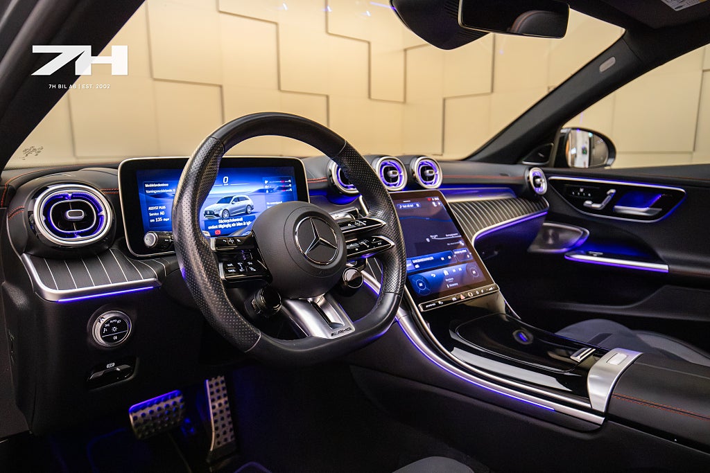 Mercedes-Benz C43 AMG Touring 4M 360° HuD Pano Bakaxelstyrning