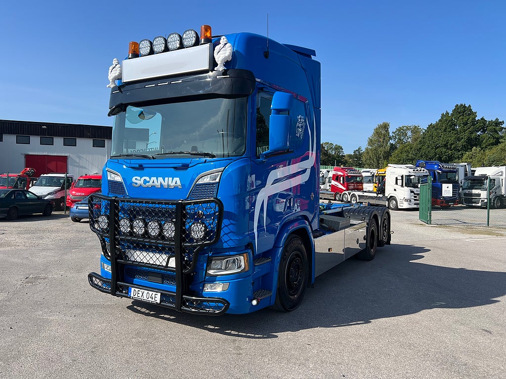 Scania R660 V8 6x2*4 Lastväxlare, ADR, Liftdumper, Euro 6