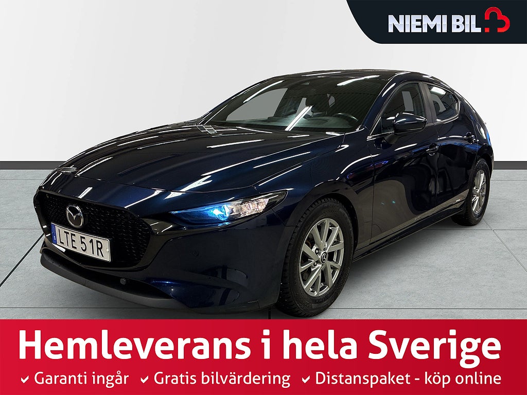 Mazda 3 Hatchback 2.0 Hybrid 10 års garanti/Kamera/MoK-Värm/SoV-Däck