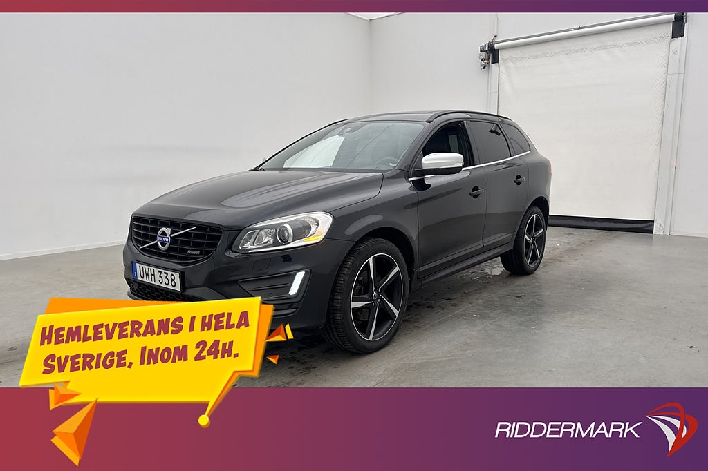 Volvo XC60 Polestar D4 AWD 215hk R-Design Pano Värm Drag VoC