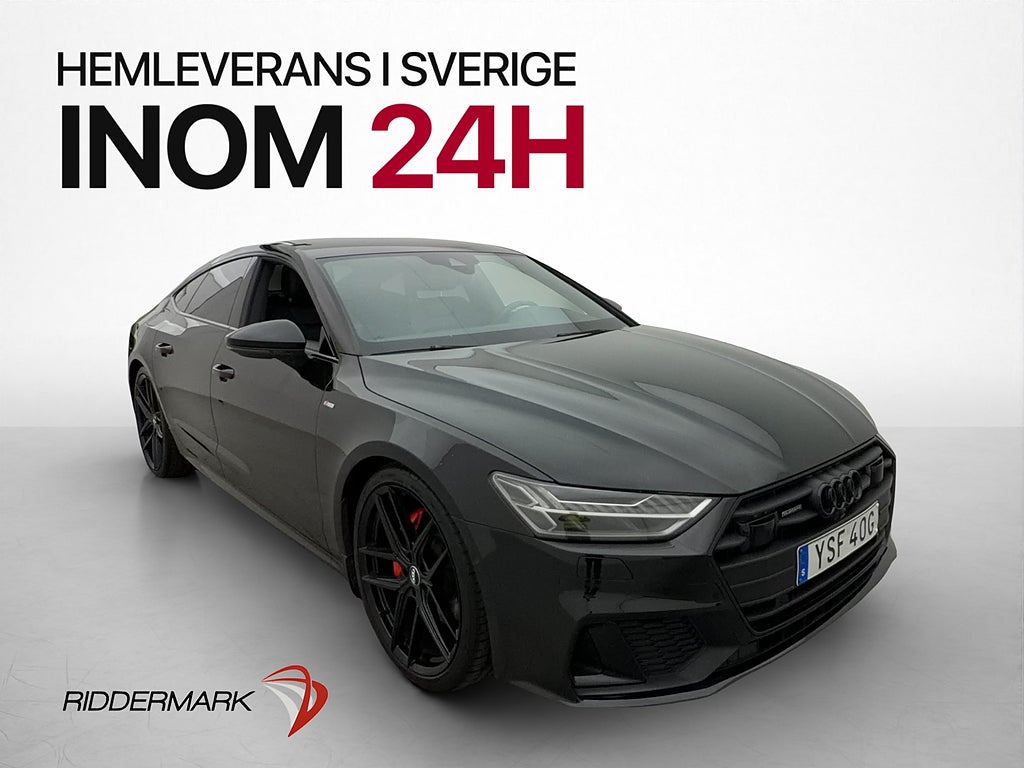 Audi A7 45 TDI Q S-line B&O 360° Cockpit Värmare Skinn Drag