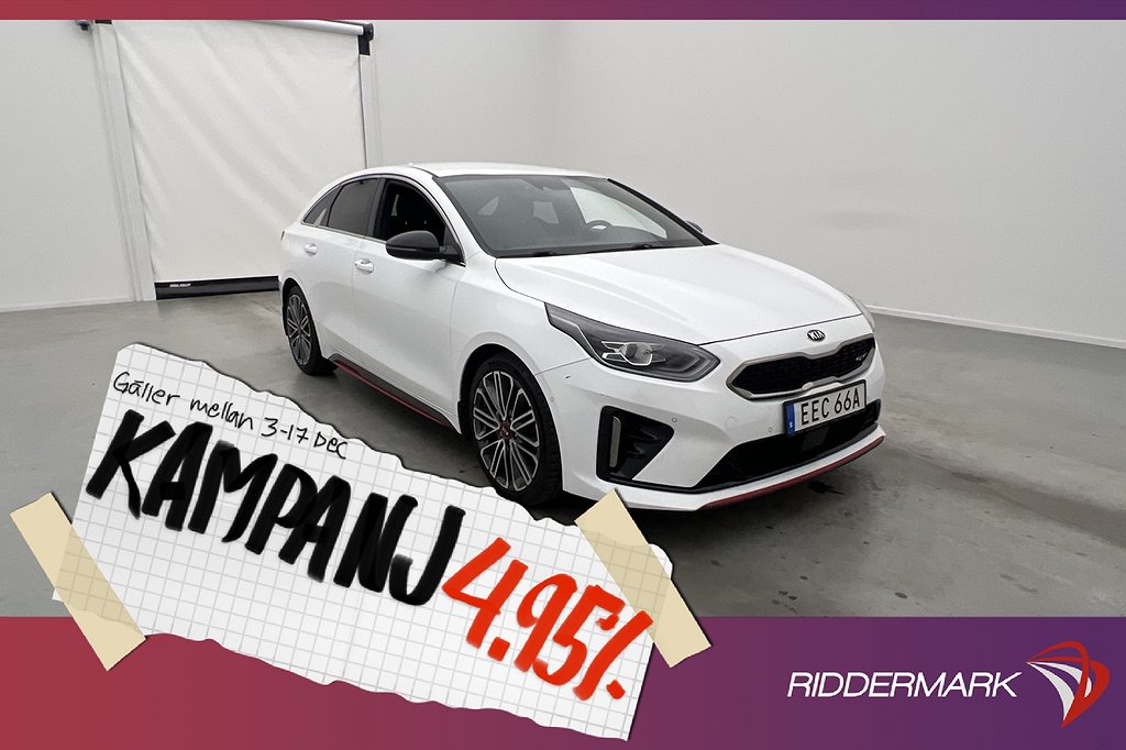 Kia Cee´d ProGT 1.6 T-GDI 204hk JBL Kamera Navi 4,95% Ränta