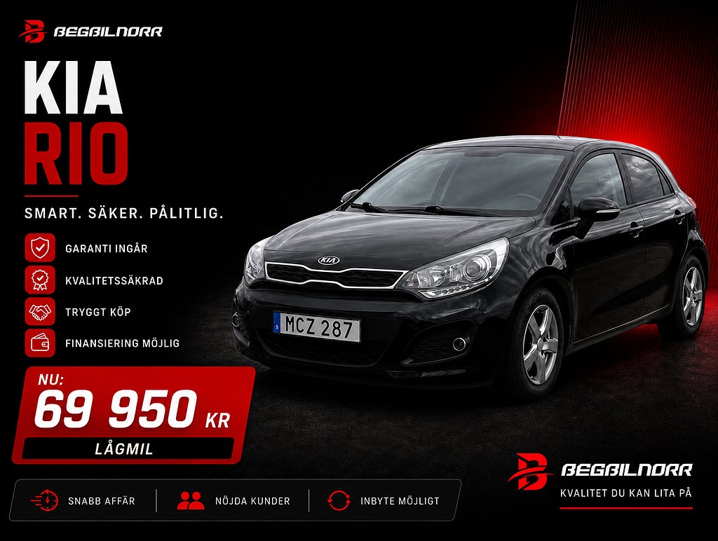 Kia Rio 5-dörrar 1.4 CVVT GLS*