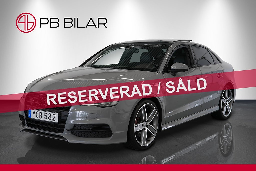 Audi A3 Sedan 2.0 TDI 184hk Quattro S-Line Pano Black Edition