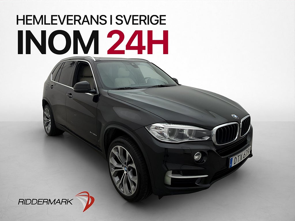 BMW X5 xDrive30d 258hk Pano Kamera H/K HUD Skinn Navi Drag