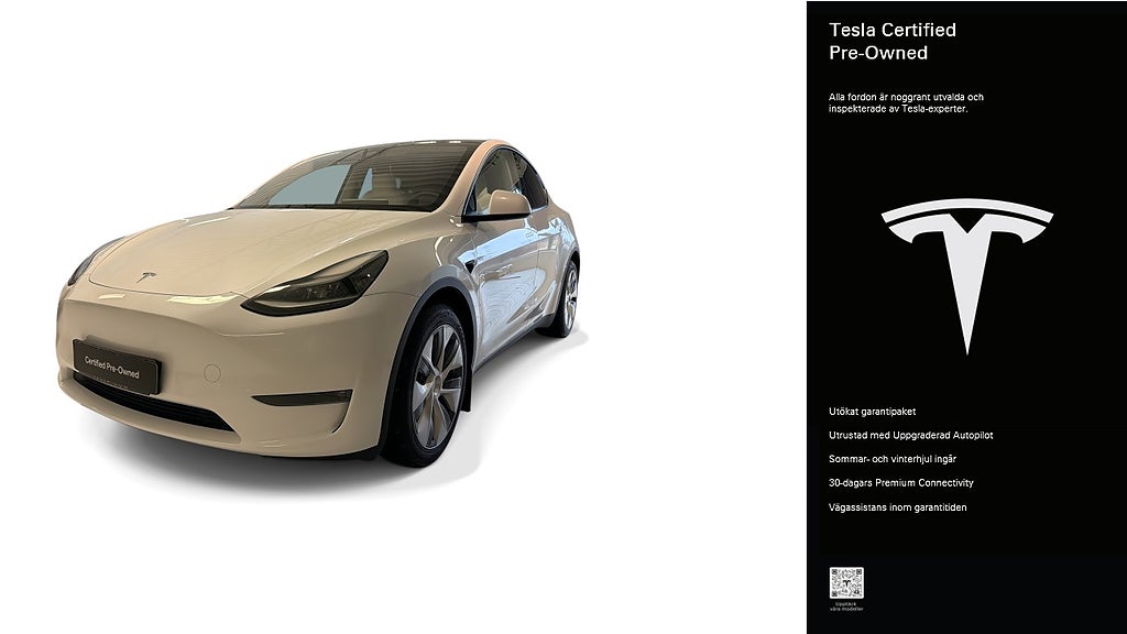 Tesla Model Y Long Range AWD Certified Pre-Owned 3,84% ränta