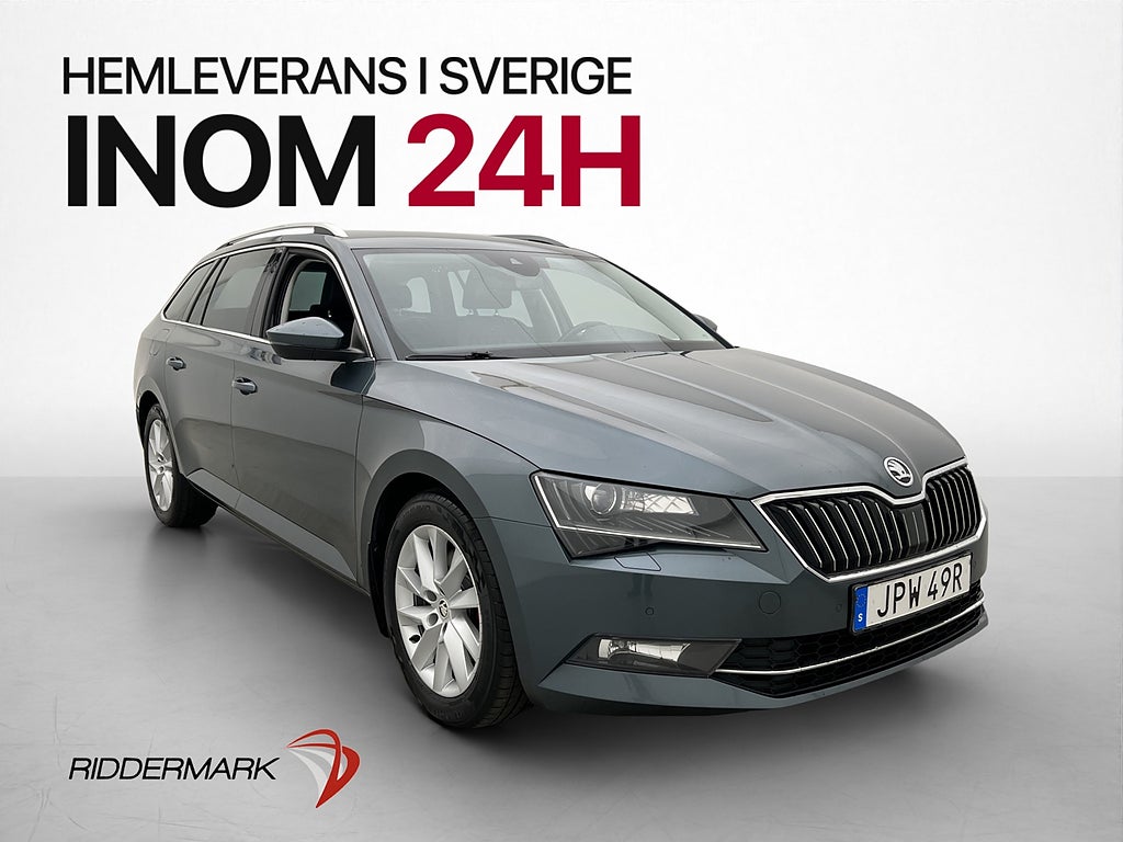 Skoda Superb 2.0 TDI Skinn Kamera Värmare Drag CarPlay